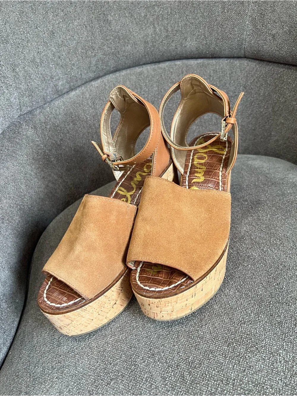 Sam Edelman platform suede Devin sandals size 7